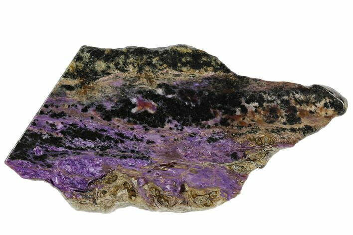 Purple Polished Charoite Slab - Siberia #129063